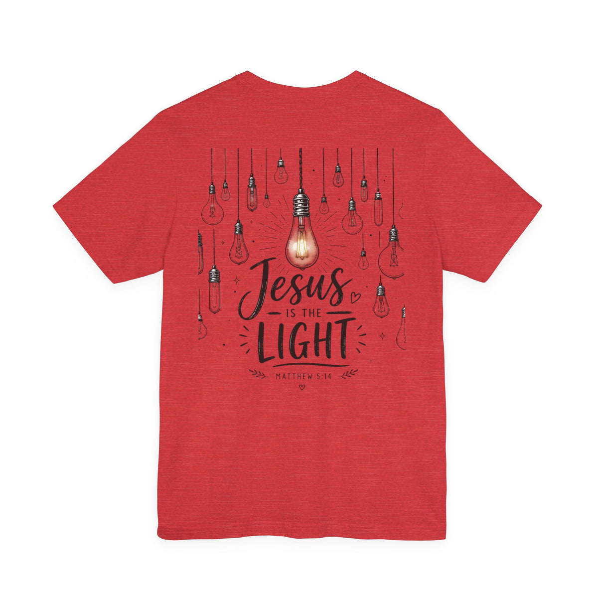 Jesus Is the Light T-Shirt – Christian Faith Graphic Tee