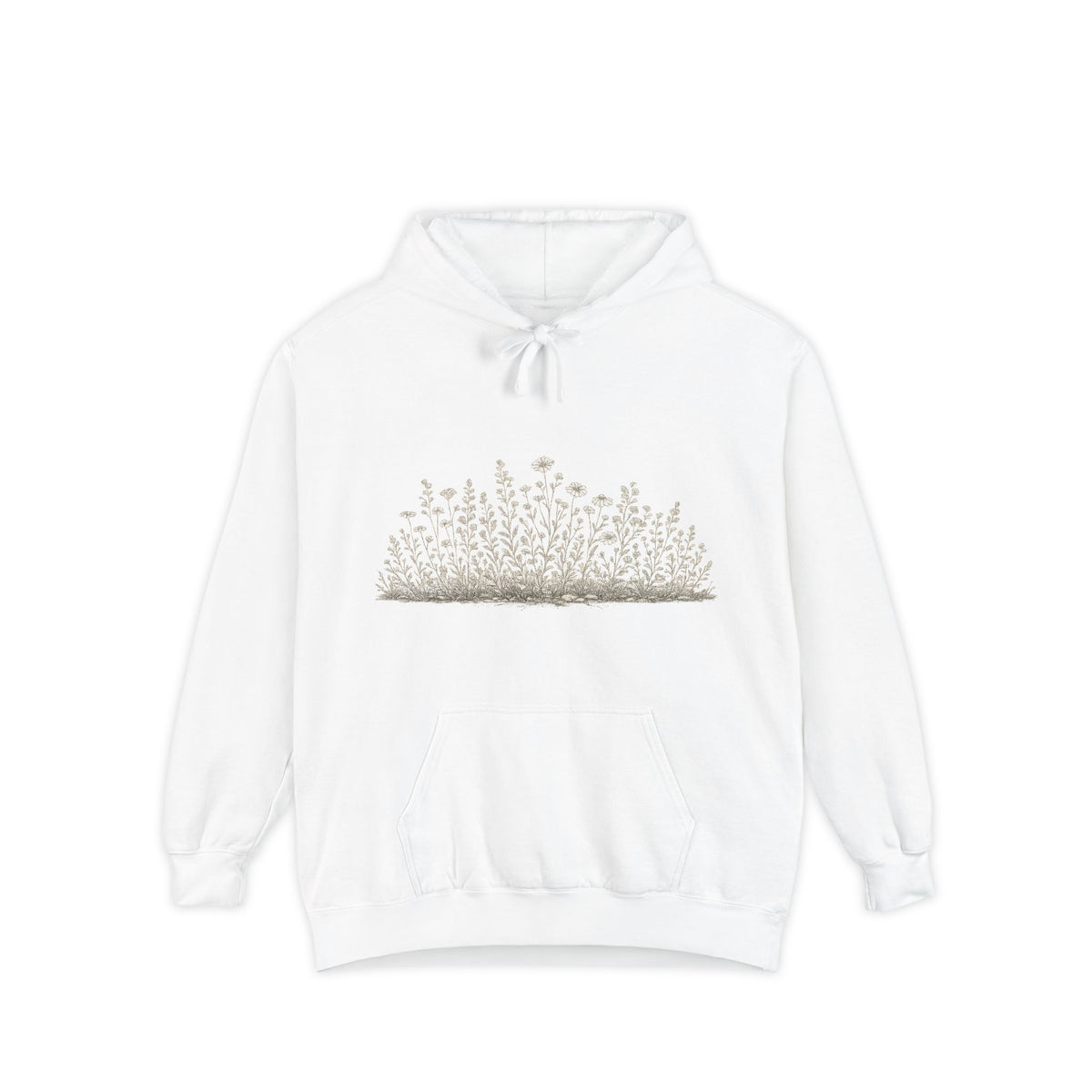 Floral Meadow Hoodie — Dainty Wildflower Graphic Pullover
