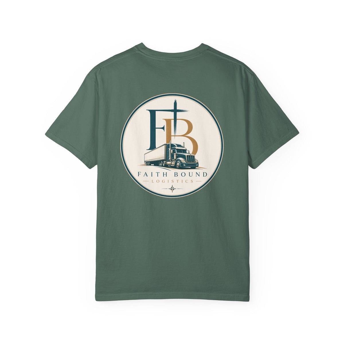 Faith Bound Logistics Logo Garment-Dyed Tee