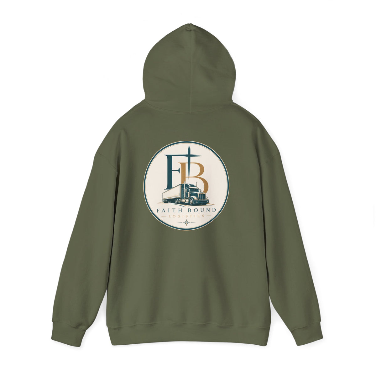 Faith Bound Hoodie — Vintage Monogram Logo Pullover