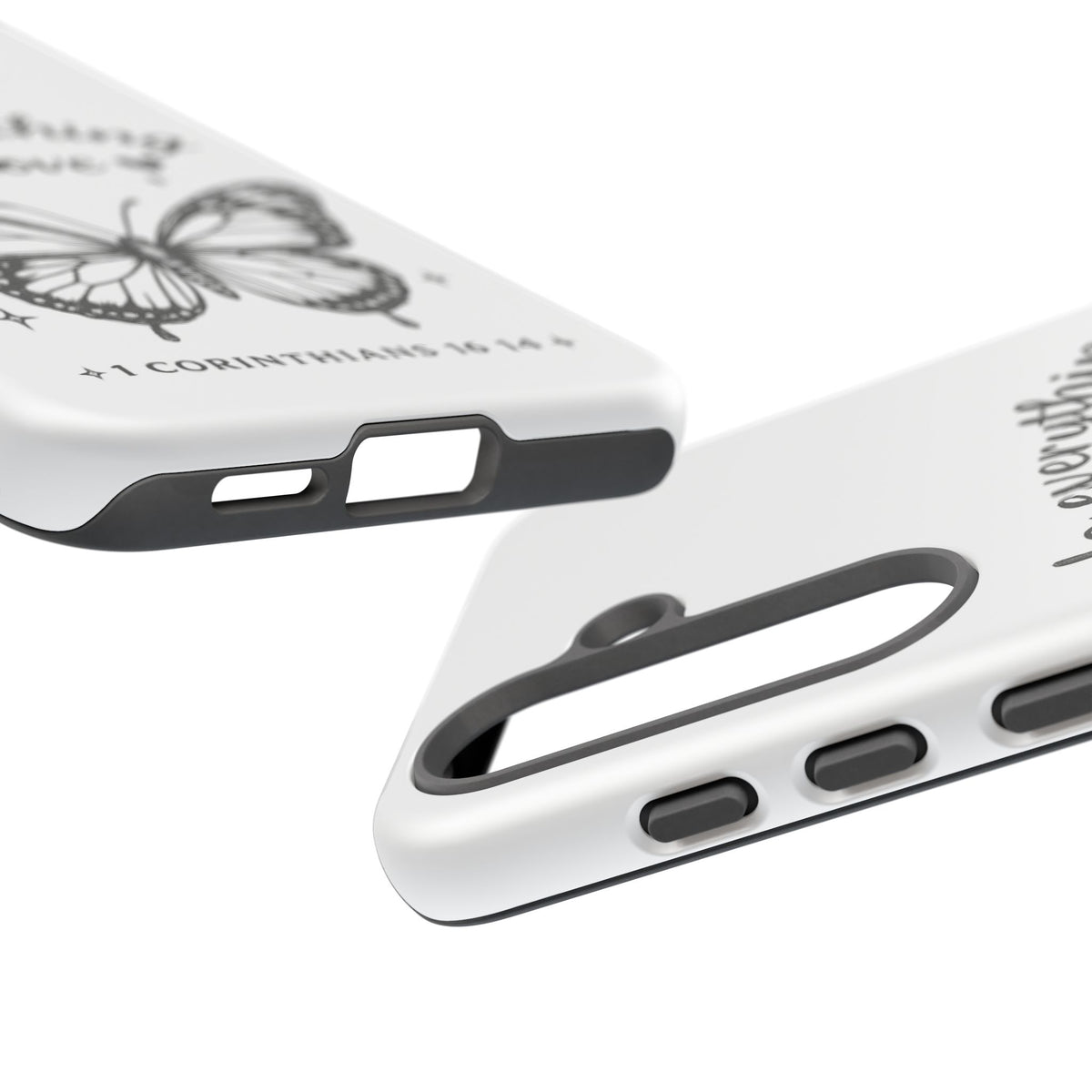 Phone Case — “Do Everything in Love” Butterfly (1 Corinthians 16:14)