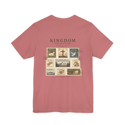 Kingdom Collection Tee — Vintage Faith Stamp Graphic T‑Shirt