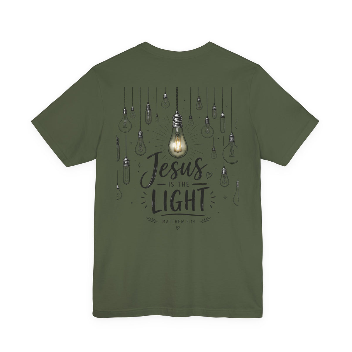 Jesus Is the Light T-Shirt – Christian Faith Graphic Tee