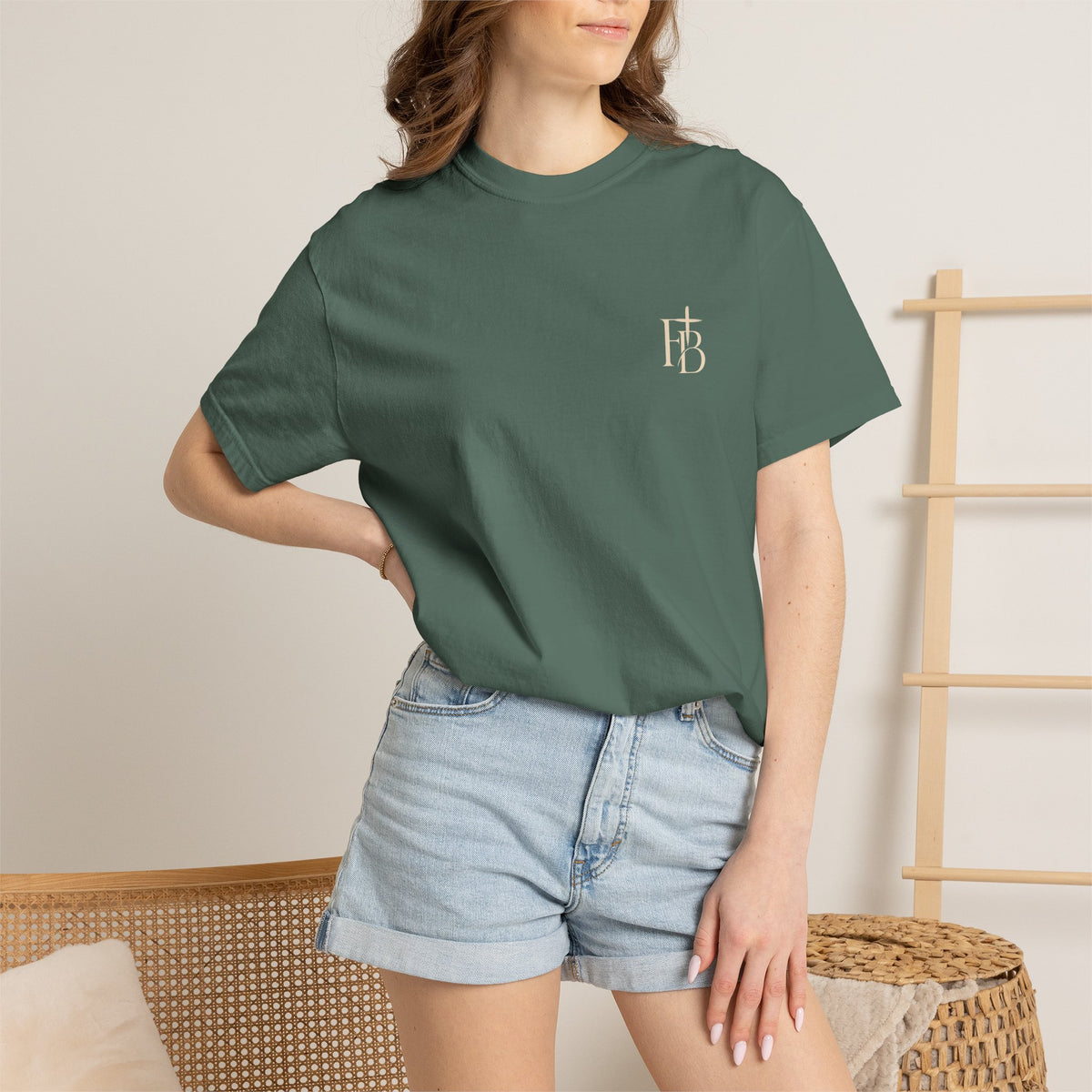 Faith Bound Logistics Logo Garment-Dyed Tee