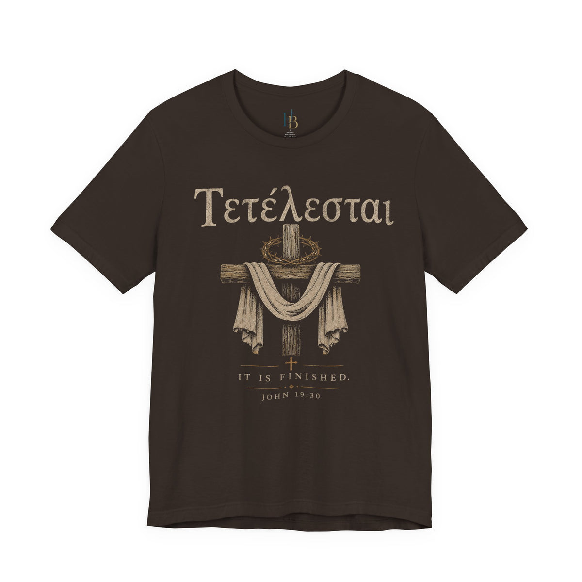 Tetelestai Cross T‑Shirt — “It Is Finished” Christian Tee