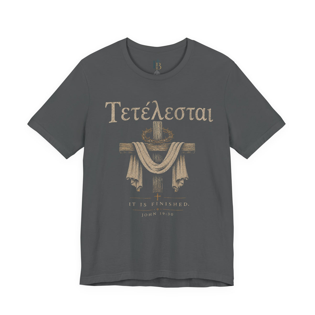 Tetelestai Cross T‑Shirt — “It Is Finished” Christian Tee