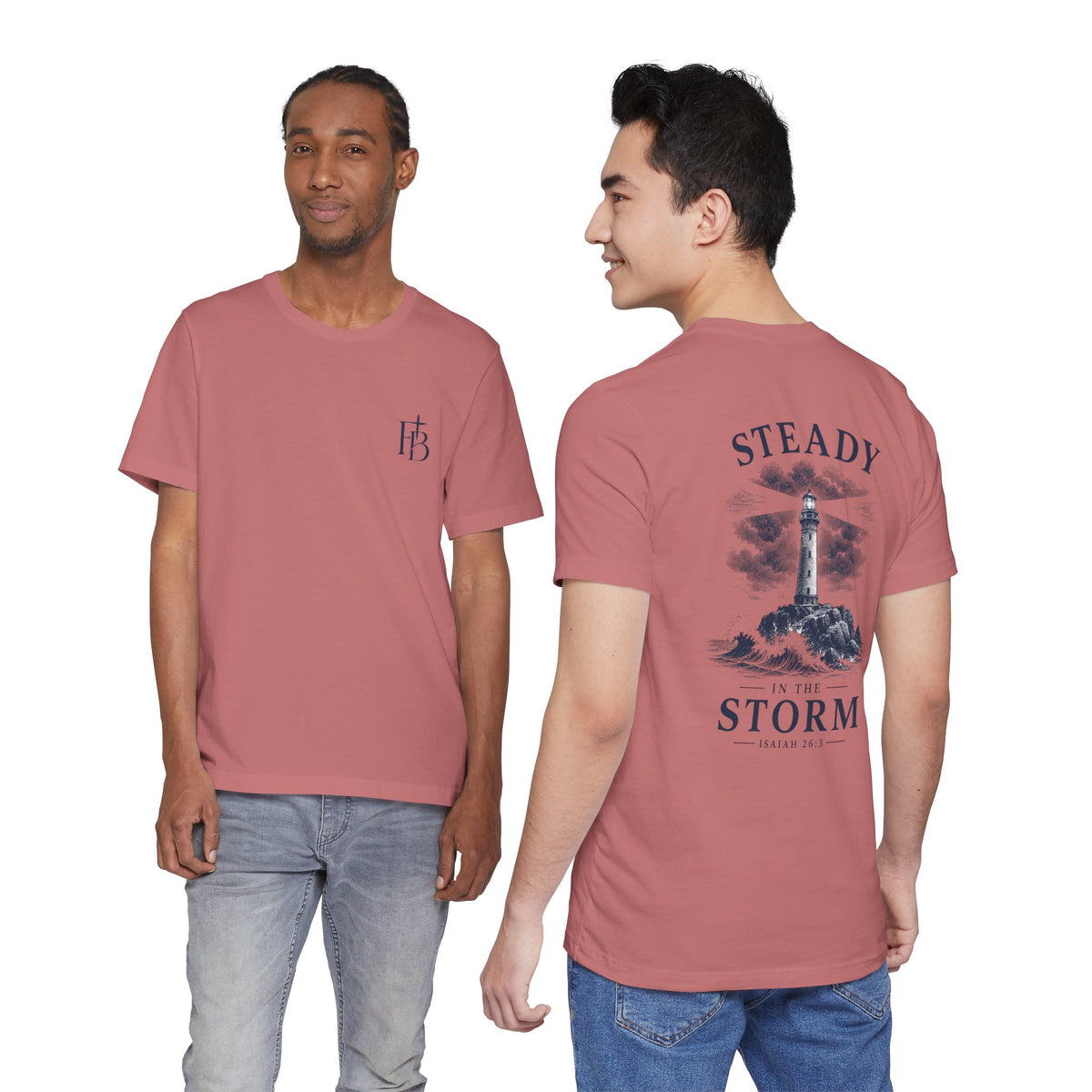 Steady in the Storm Lighthouse T-Shirt
