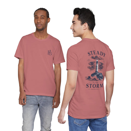 Steady in the Storm Lighthouse T-Shirt