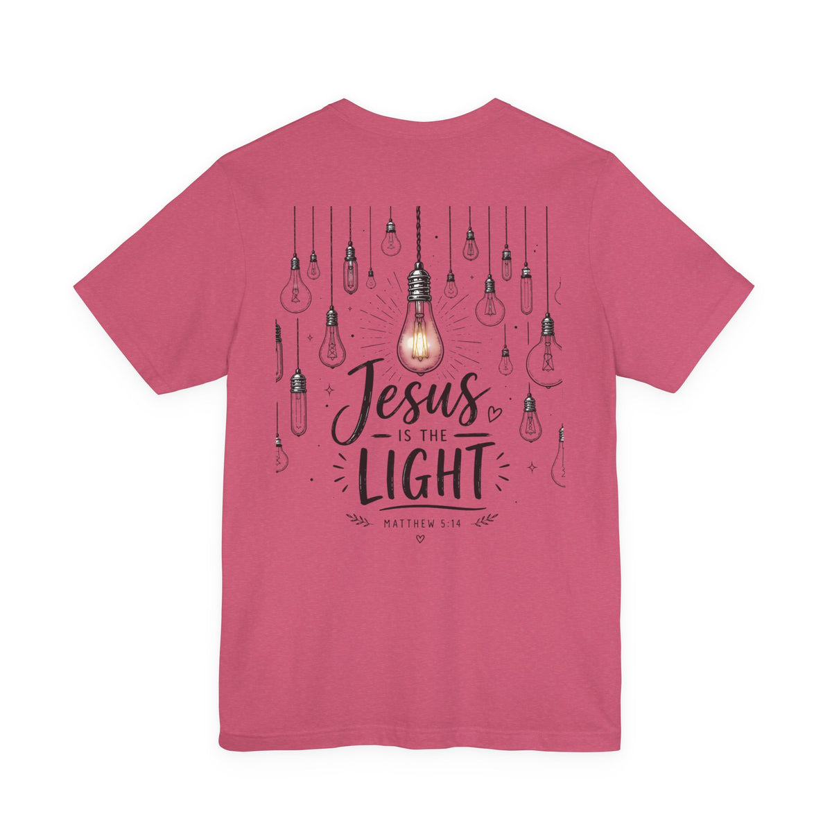 Jesus Is the Light T-Shirt – Christian Faith Graphic Tee