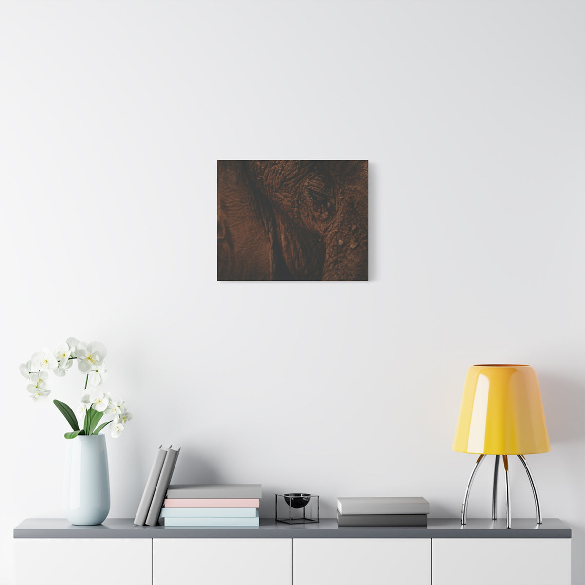Elephant Skin Close-Up Matte Canvas Wall Art