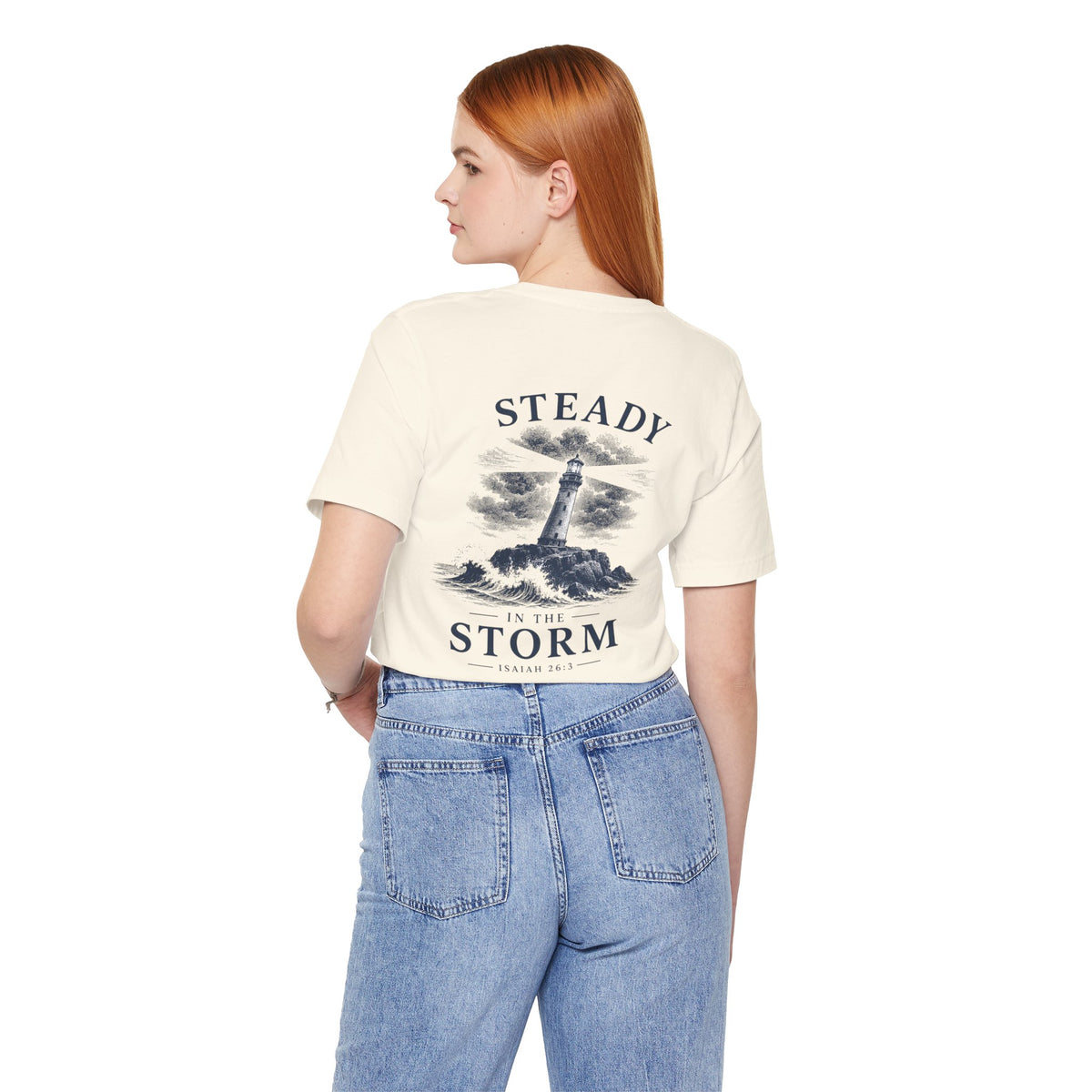 Steady in the Storm Lighthouse T-Shirt
