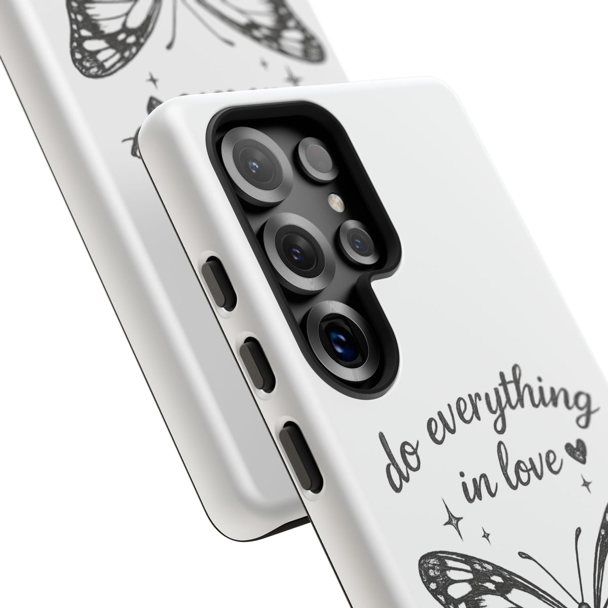 Phone Case — “Do Everything in Love” Butterfly (1 Corinthians 16:14)