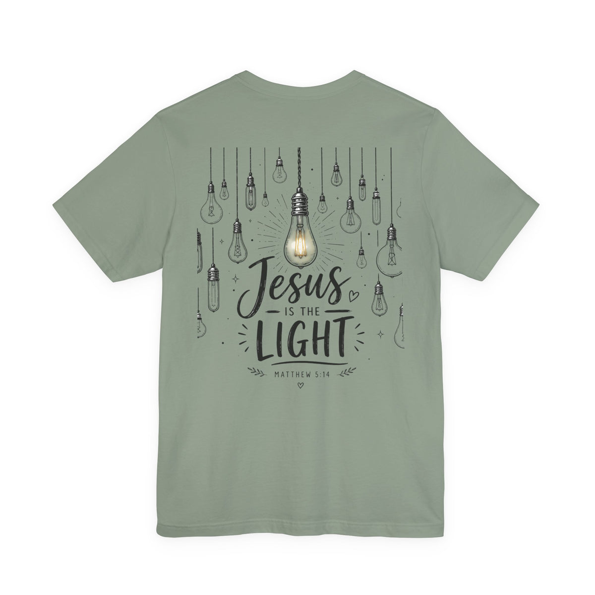 Jesus Is the Light T-Shirt – Christian Faith Graphic Tee