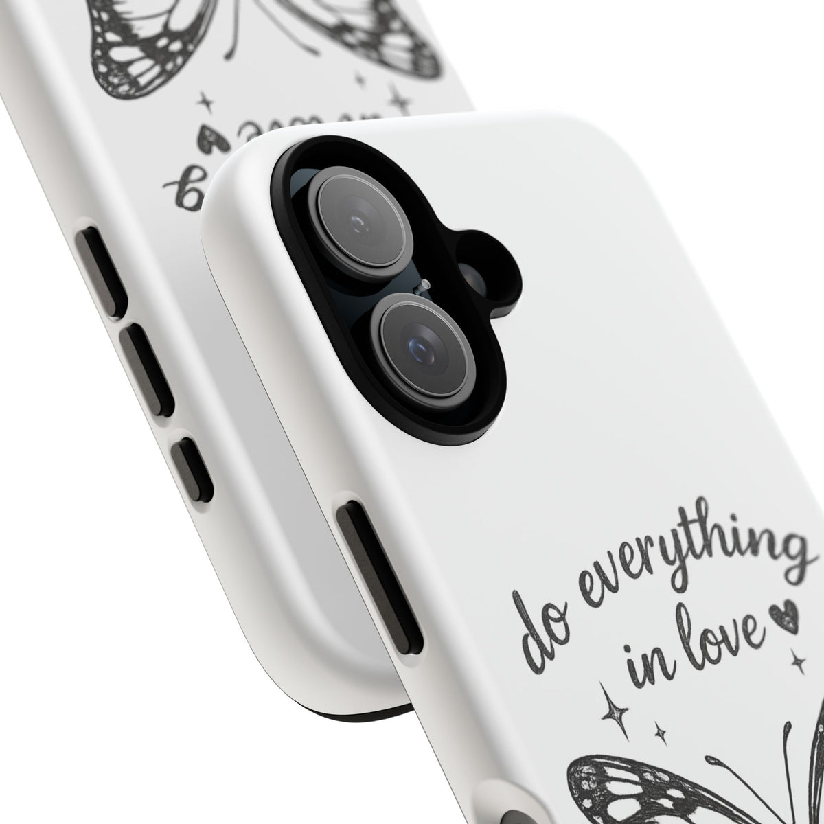 Phone Case — “Do Everything in Love” Butterfly (1 Corinthians 16:14)