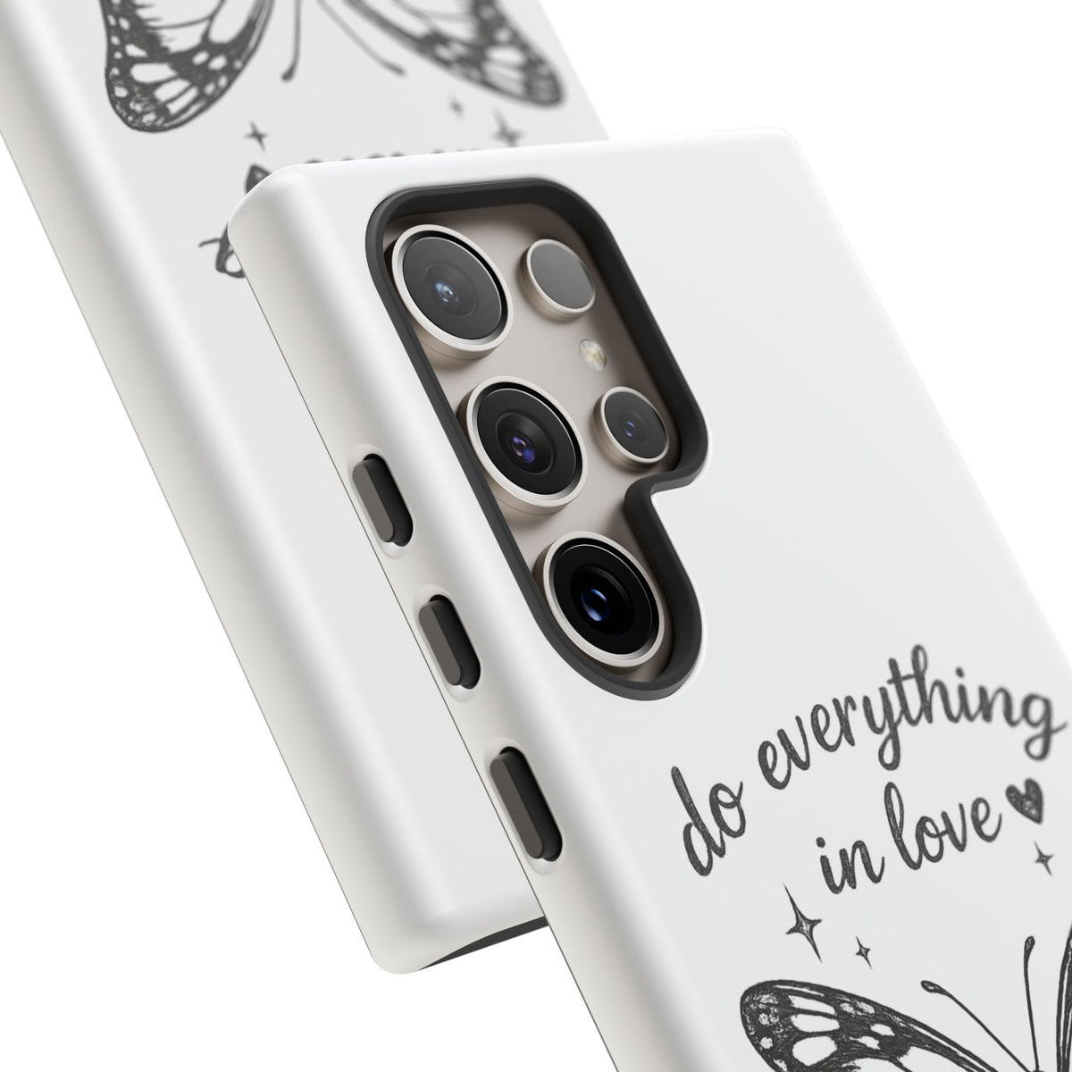 Phone Case — “Do Everything in Love” Butterfly (1 Corinthians 16:14)