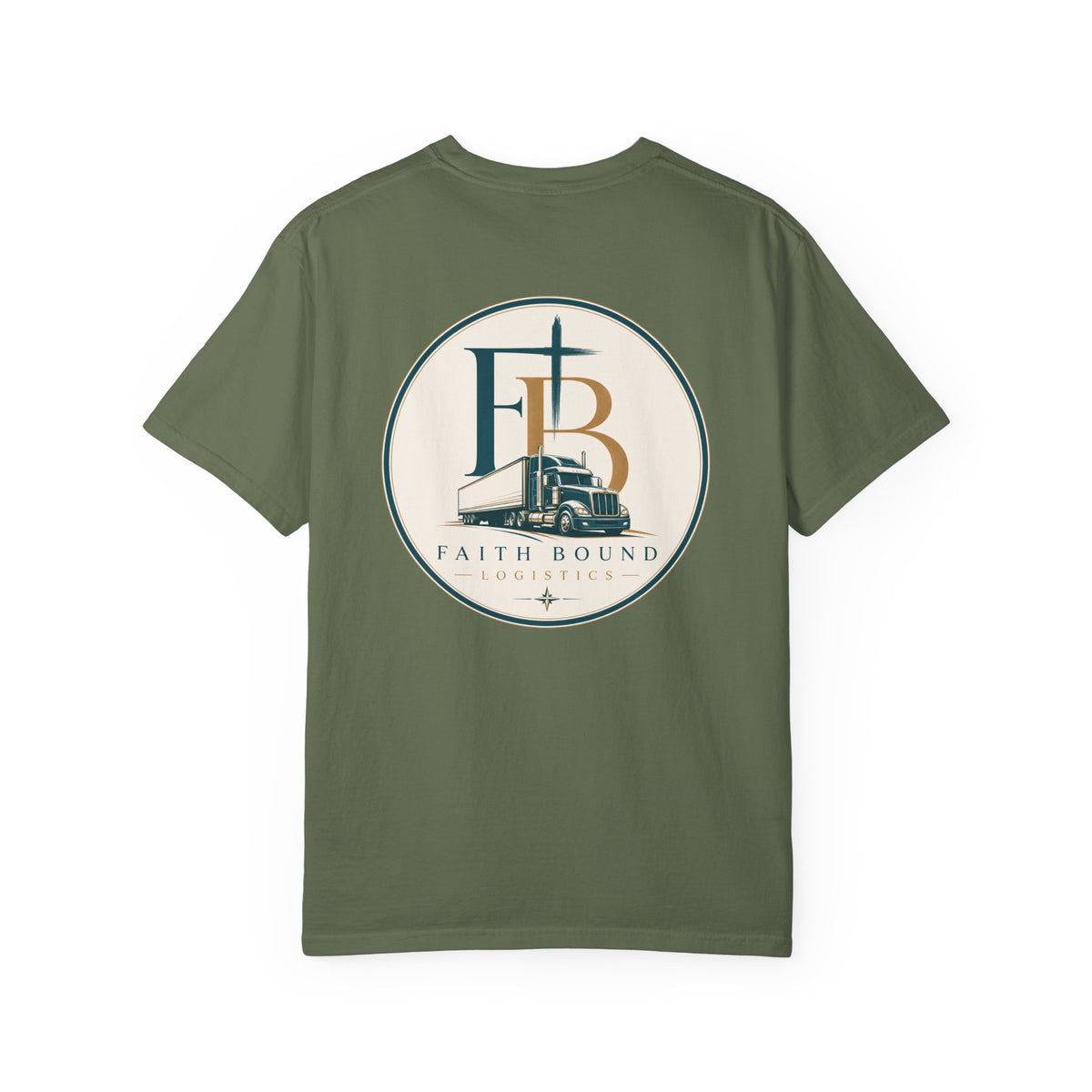 Faith Bound Logistics Logo Garment-Dyed Tee