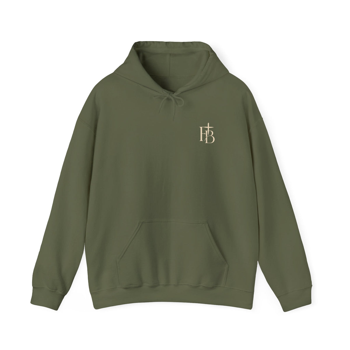Faith Bound Hoodie — Vintage Monogram Logo Pullover