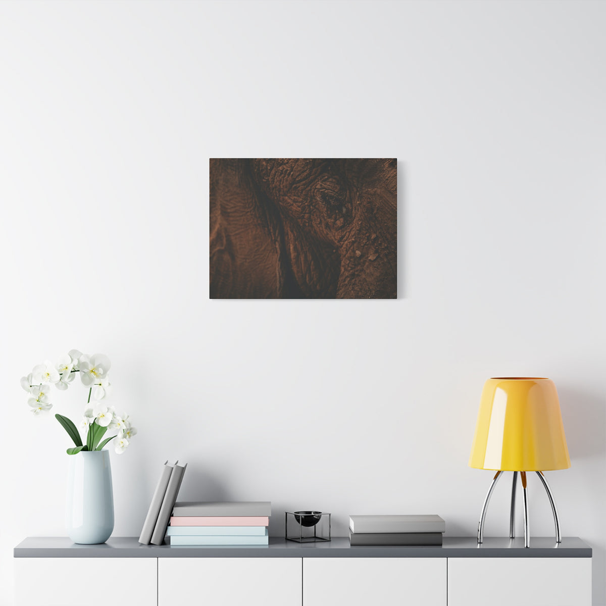 Elephant Skin Close-Up Matte Canvas Wall Art