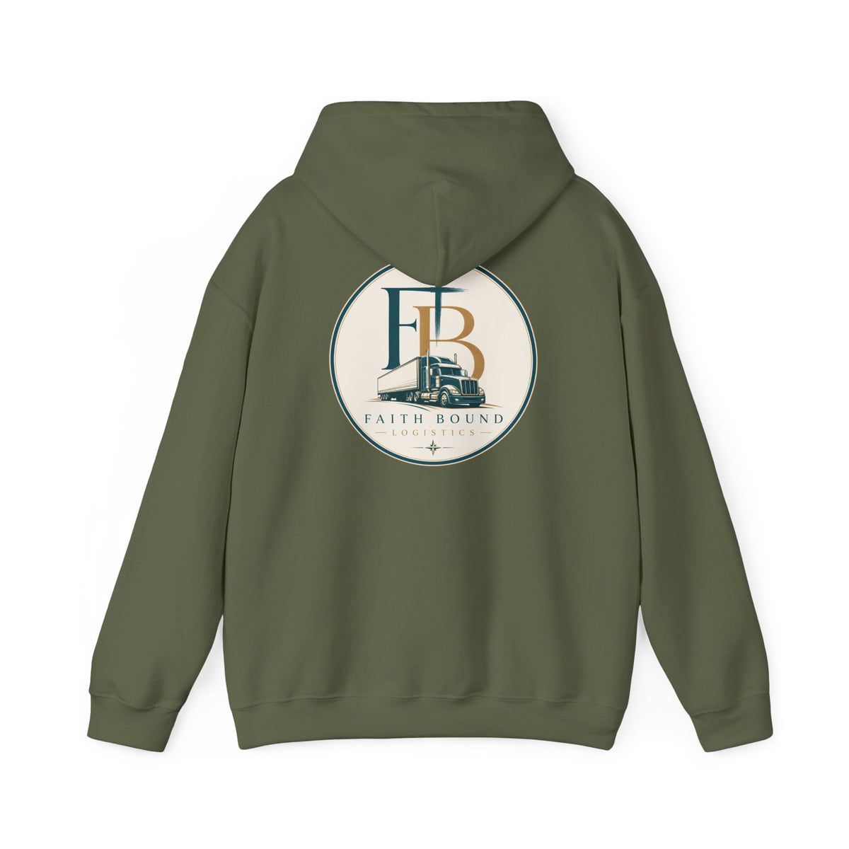 Faith Bound Hoodie — Vintage Monogram Logo Pullover