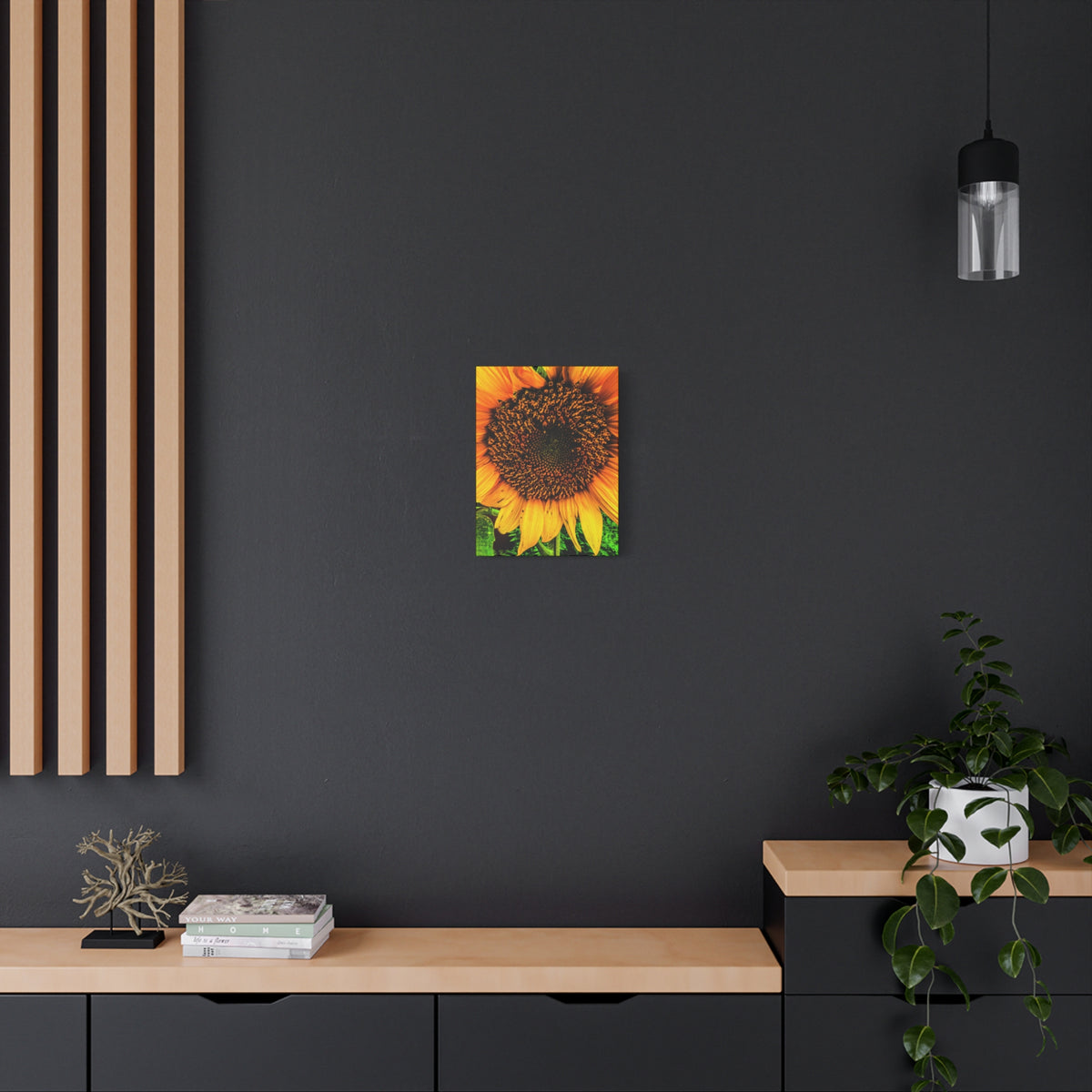 Sunflower Close-Up Canvas Print — Vibrant Floral Wall Art