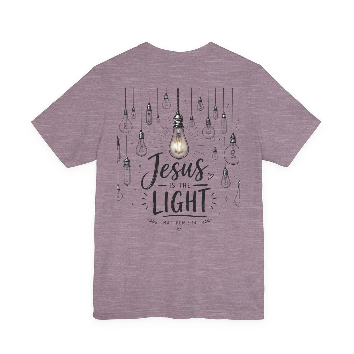Jesus Is the Light T-Shirt – Christian Faith Graphic Tee