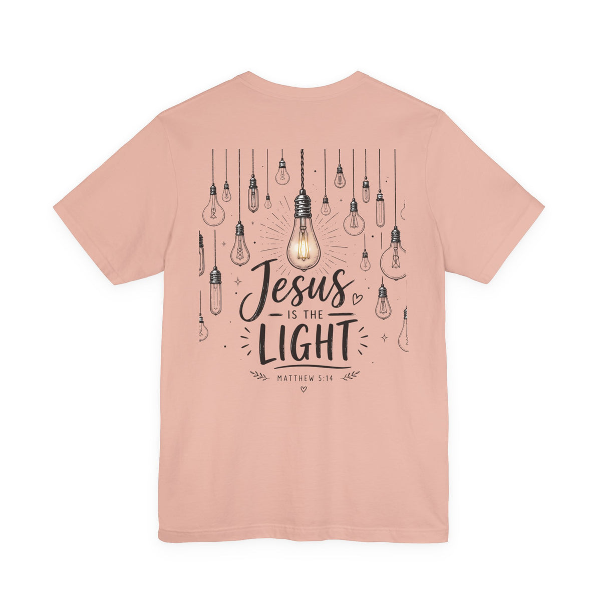 Jesus Is the Light T-Shirt – Christian Faith Graphic Tee