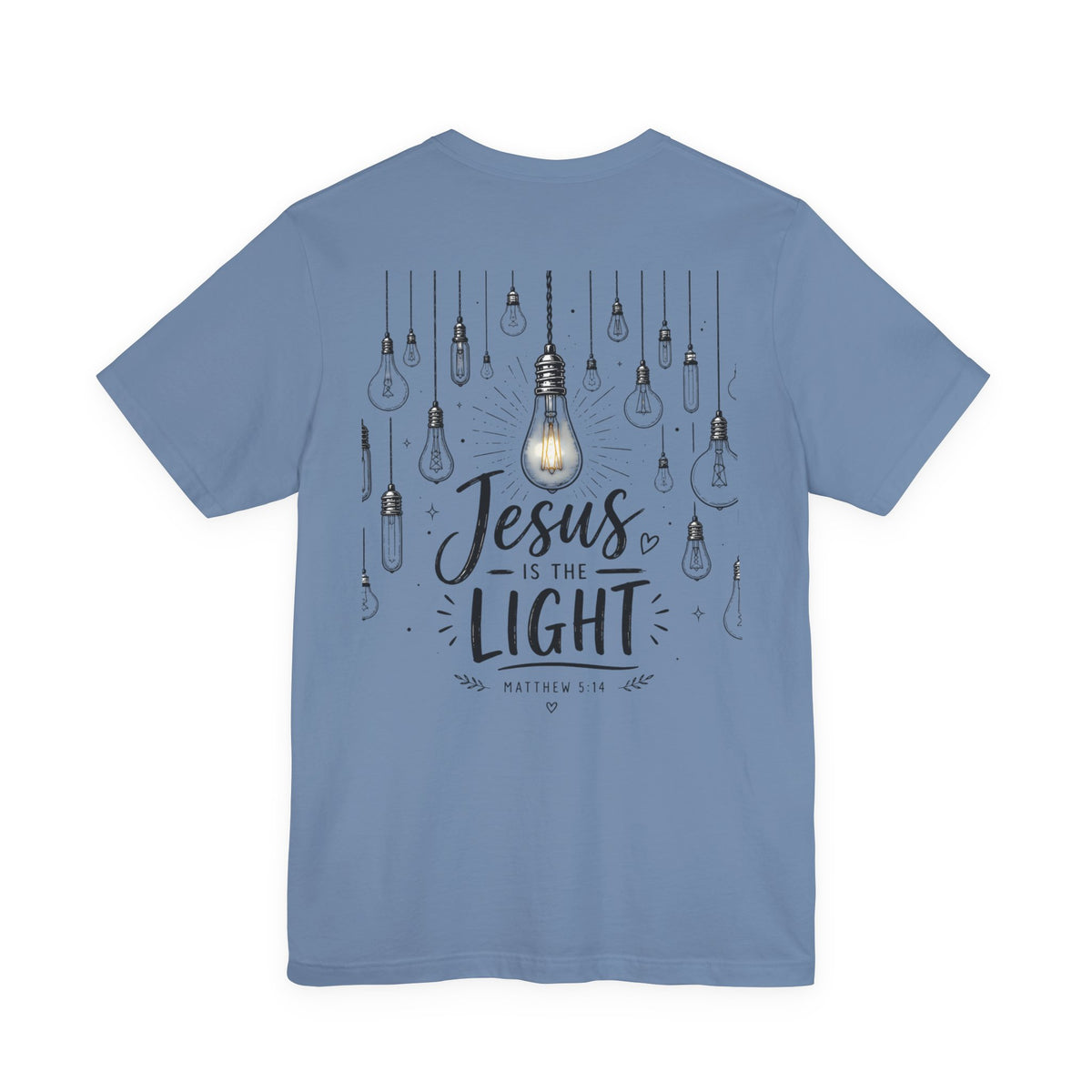 Jesus Is the Light T-Shirt – Christian Faith Graphic Tee