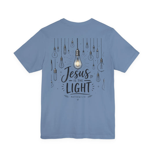 Jesus Is the Light T-Shirt – Christian Faith Graphic Tee