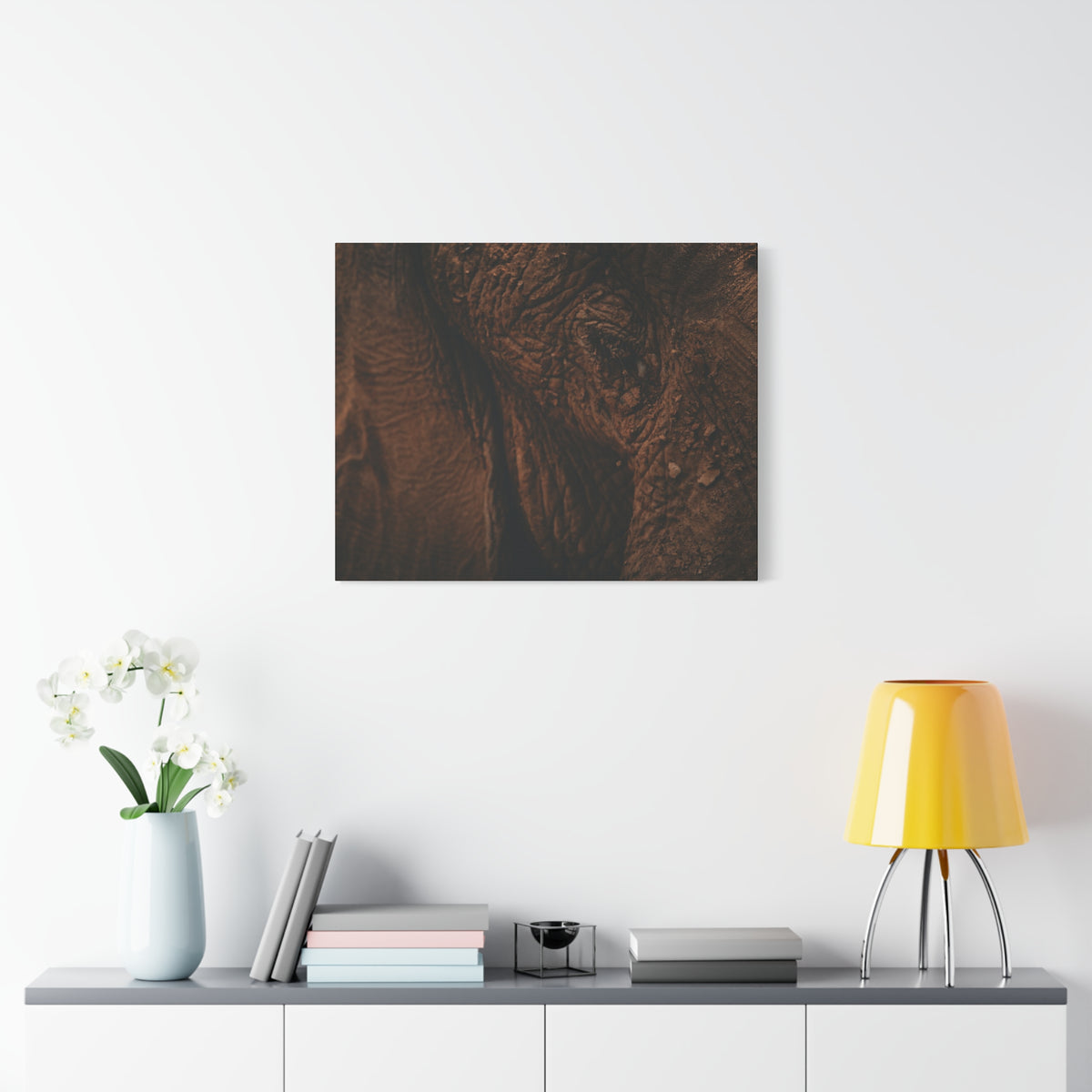 Elephant Skin Close-Up Matte Canvas Wall Art
