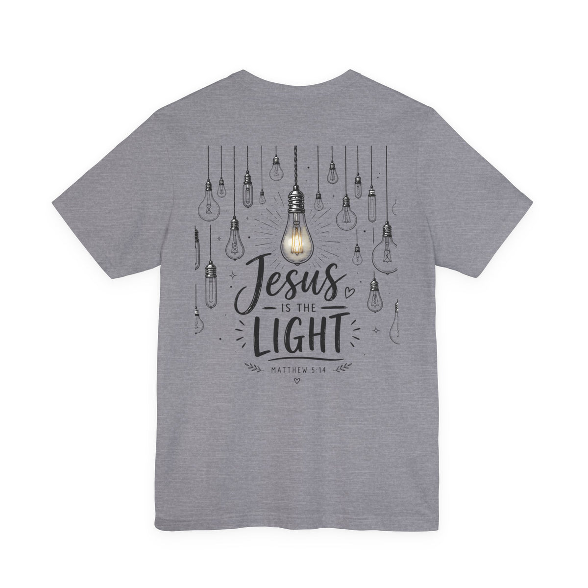 Jesus Is the Light T-Shirt – Christian Faith Graphic Tee